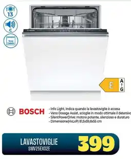 Gaer Bosch lavastoviglie SMV25EX02E offerta