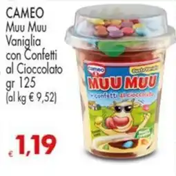Despar Cameo Muu Muu Vaniglia con Confetti al Cioccolato offerta