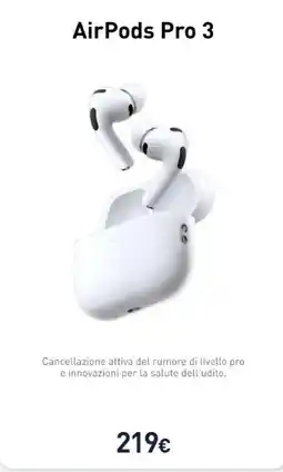 Unieuro AirPods Pro 3 offerta