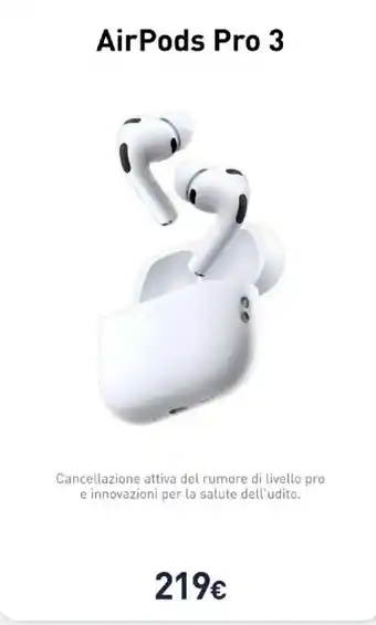 Unieuro AirPods Pro 3 offerta