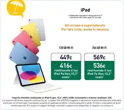 Unieuro iPad 128 GB Wi-Fi offerta