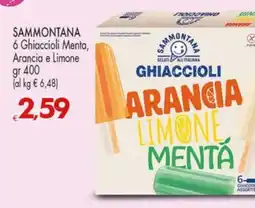 Despar Sammontana Ghiaccioli Arancia Limone Mentà offerta