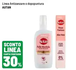 Iper La Grande Linea Antizanzare o dopopuntura Autan offerta