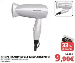 Brico Io PHON HANDY STYLE NEW ARGENTO offerta