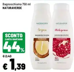 Iper La Grande Bagnoschiuma NATURAVERDE offerta