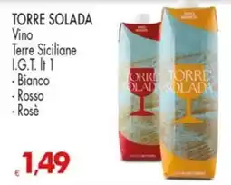 Despar TORRE SOLADA Vino Terre Siciliane I.G.T. It 1 offerta