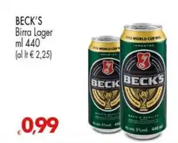 Despar BECK'S Birra Lager offerta