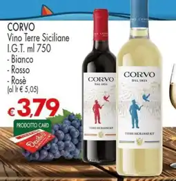 Despar CORVO Vino Terre Siciliane offerta