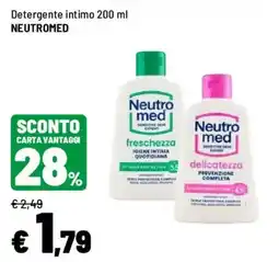 Iper La Grande Detergente intimo NEUTROMED offerta