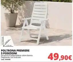 Brico Io Poltrona premiere 5 posizioni offerta