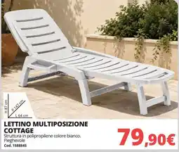 Brico Io Lettino multiposizione cottage offerta