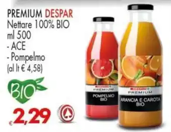 Despar PREMIUM DESPAR Nettare 100% BIO offerta
