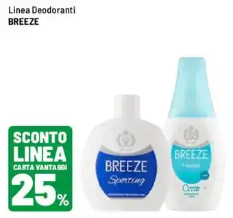 Iper La Grande Linea deodoranti breeze offerta