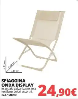 Brico Io SPIAGGINA ONDA DISPLAY offerta