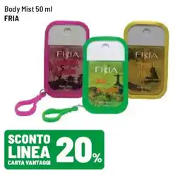 Iper La Grande Body mist fria offerta
