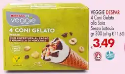 Despar Veggie Despar 4 Coni Gelato offerta