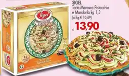 Despar Sigel torta marasca pistacchio e mandorla offerta
