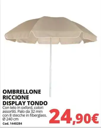 OMBRELLONE RICCIONE DISPLAY TONDO