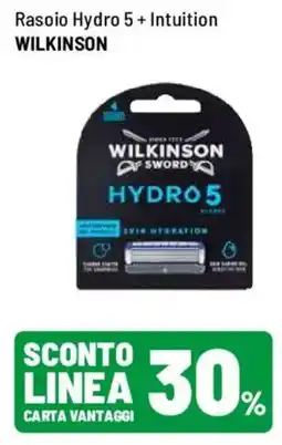 Iper La Grande Rasoio Hydro 5 + Intuition Wilkinson offerta