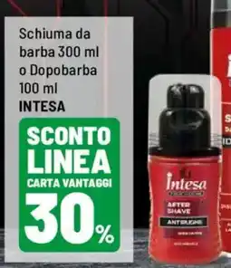 Iper La Grande Schiuma da barba o Dopobarba Intesa offerta