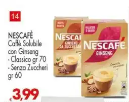 Despar NESCAFÈ Caffè Solubile con Ginseng offerta
