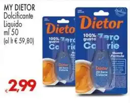 Despar My dietor dolcificante liquido offerta