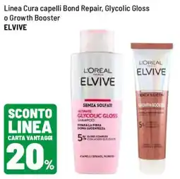 Iper La Grande Linea Cura capelli Bond Repair, Glycolic Gloss o Growth Booster Elvive offerta