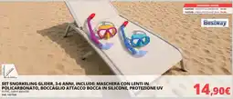 Brico Io SET SNORKELING GLIDER Bestway offerta