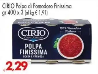 Despar Polpa di Pomodoro Finissima Cirio offerta