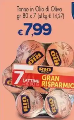 Despar Tonno in olio di oliva rio mare offerta