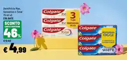 Iper La Grande Dentifricio Max, Sensation o Total COLGATE offerta