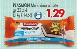 Despar Plasmon Merendina al Latte offerta