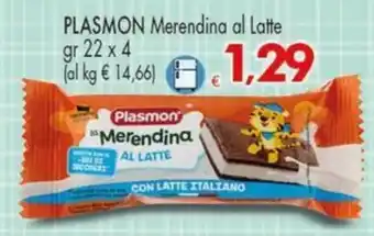 Despar Plasmon Merendina al Latte offerta