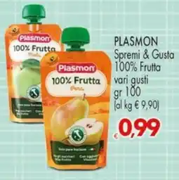 Despar PLASMON Spremi & Gusta 100% Frutta offerta