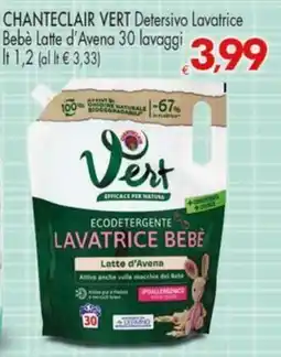 Despar CHANTECLAIR VERT Detersivo Lavatrice Bebè Latte d'Avena offerta
