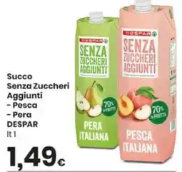 Despar Succo Senza Zuccheri Aggiunti DESPAR offerta