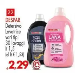 Despar Detersivo Lavatrice offerta