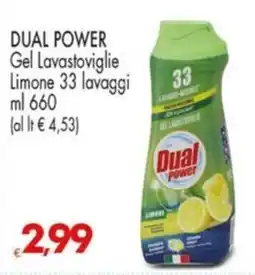 Despar Dual Power Gel Lavastoviglie Limone offerta