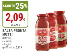 Doro Supermercati Salsa Pronta Mutti offerta