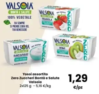Yosoi assortito Zero Zuccheri Bontà e Salute Valsoia