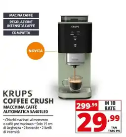 Comet Krups coffee crush macchina caffè automatica SA401LE0 offerta