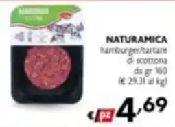 Maxi Supermercati NATURAMICA hamburger/tartare di scottona offerta