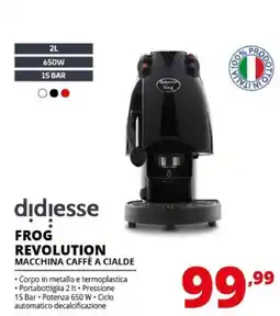 Comet didiesse FROG REVOLUTION MACCHINA CAFFÈ A CIALDE offerta