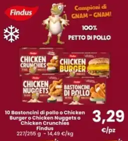 Interspar Findus Chicken Burger o Chicken Nuggets o Chicken Crunchies offerta