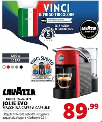 Comet LAVAZZA JOLIE EVO MACCHINA CAFFÈ A CAPSULE offerta