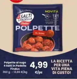 Interspar Polpette al sugo 4 Salti in Padella Findus offerta