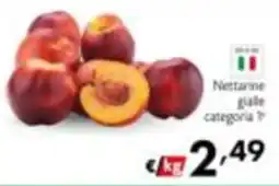 Maxi Supermercati Nettarine gialle categoria I offerta