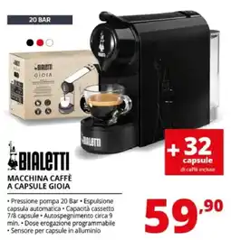 Comet Bialetti Macchina Caffè a Capsule Gioia offerta