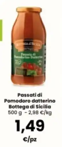 Interspar Passata di Pomodorino Datterino Bottega di Sicilia offerta