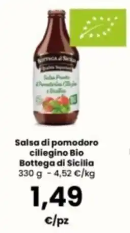 Interspar Salsa di pomodoro ciliegino Bio Bottega di Sicilia offerta